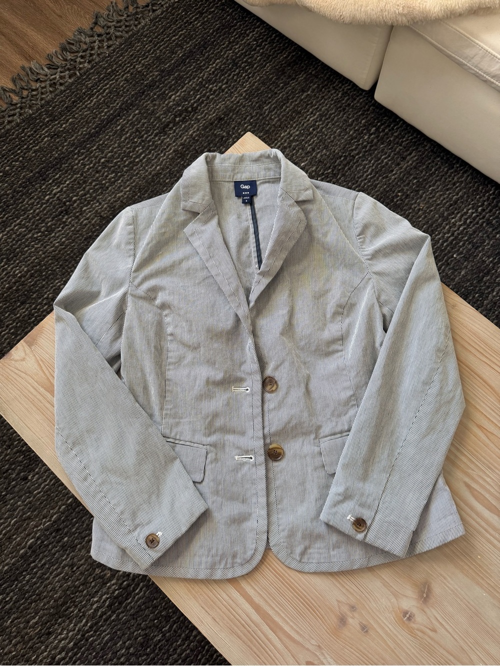 Gap Women’s Striped Casual Cotton Blazer